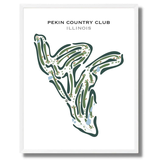 Pekin Country Club, Illinois - Printed Golf Courses