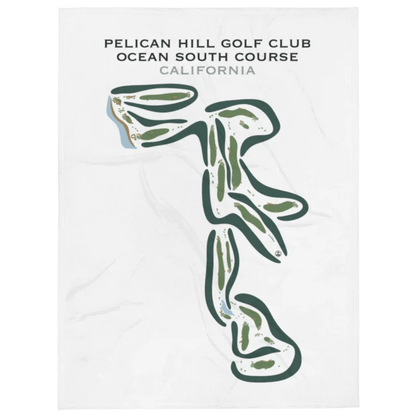 Pelican Hill Golf Club Ocean South Golf Course, California - Printed Golf Courses