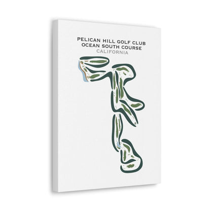 Pelican Hill Golf Club Ocean South Golf Course, California - Printed Golf Courses