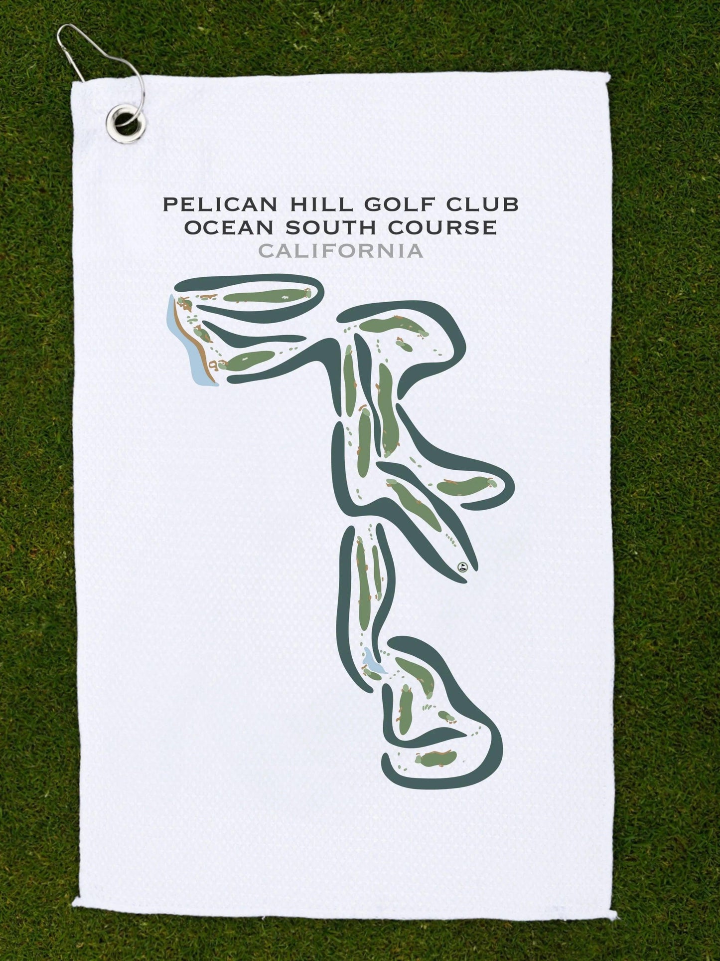 Pelican Hill Golf Club Ocean South Golf Course, California - Printed Golf Courses