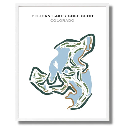 Pelican Lakes Golf Course, Colorado - Printed Golf Courses