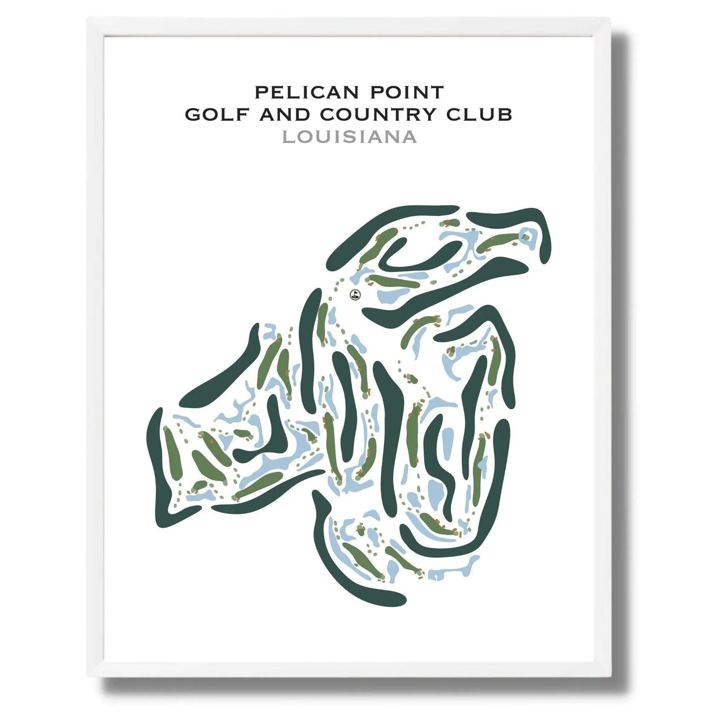 Pelican Point Golf & Country Club, Louisiana - Printed Golf Courses