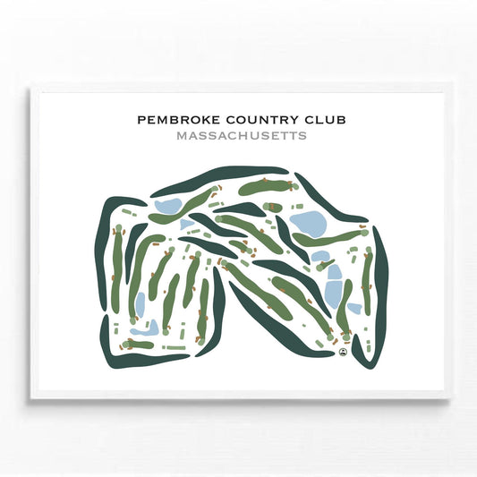 Pembroke Country Club, Massachusetts - Printed Golf Courses