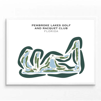 Pembroke Lakes Golf & Racquet Club, Florida - Printed Golf Courses
