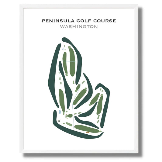 Peninsula Golf Course, Washington - Printed Golf Courses