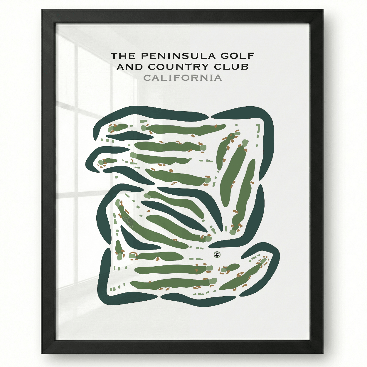 The Peninsula Golf & Country Club, California - Printed Golf Courses