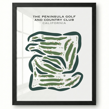 The Peninsula Golf & Country Club, California - Printed Golf Courses