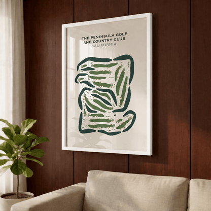 The Peninsula Golf & Country Club, California - Printed Golf Courses