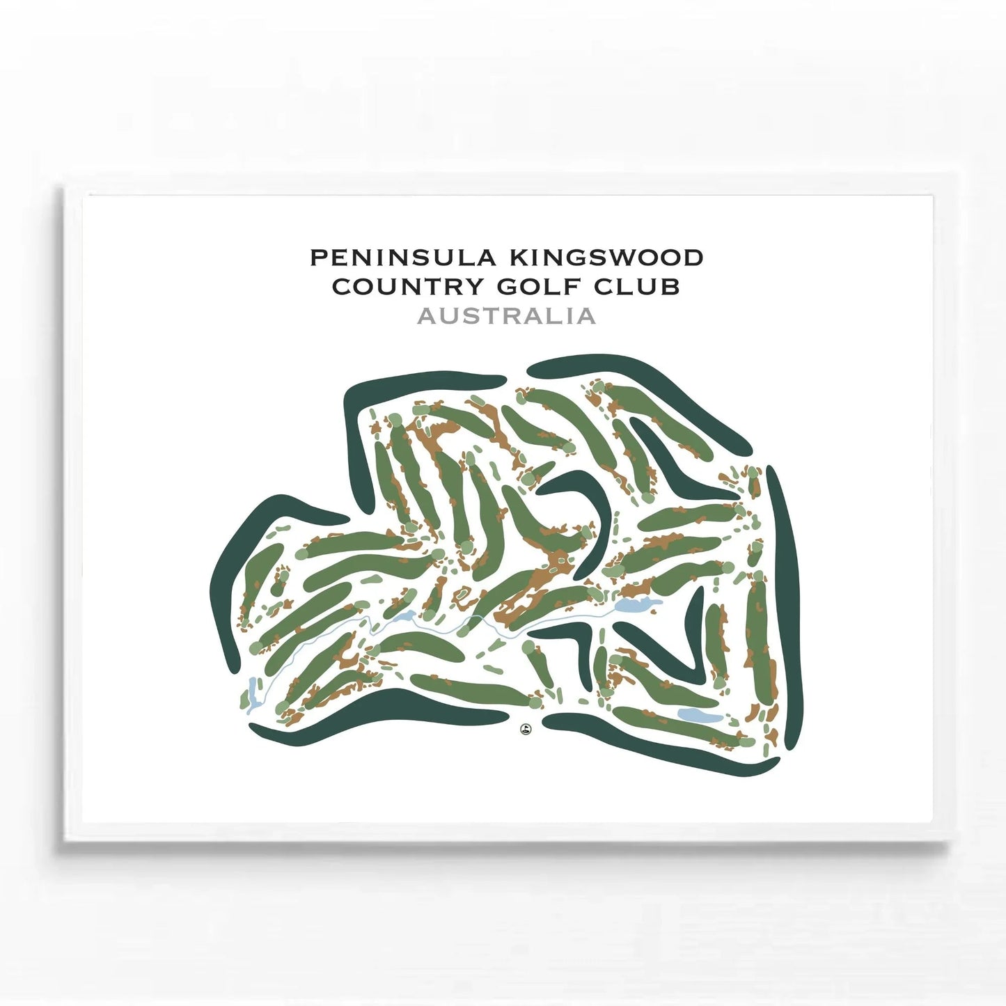 Peninsula Kingswood Country Golf Club, Australia - Printed Golf Course