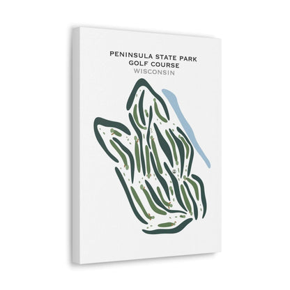 Peninsula State Park Golf Course, Wisconsin - Printed Golf Courses