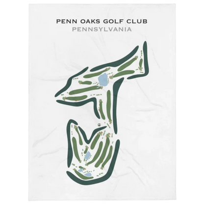Penn Oaks Golf Club, Pennsylvania - Printed Golf Course