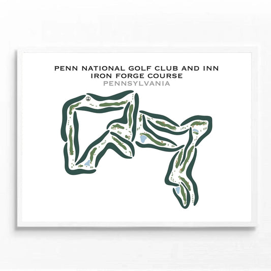 Penn National Golf Club & Inn Iron Forge Course, Pennsylvania - Printed Golf Courses