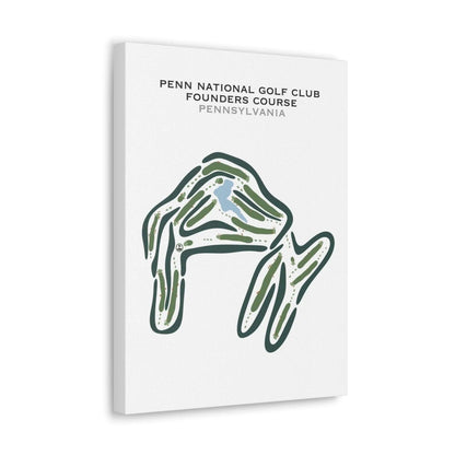 Penn National Golf Club Founders Course, Pennsylvania - Printed Golf Courses