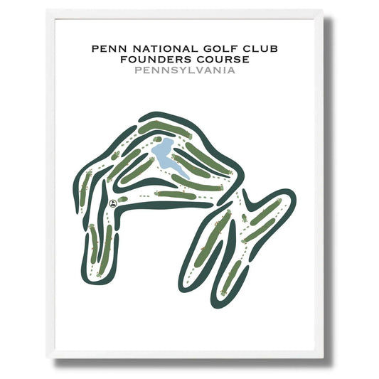 Penn National Golf Club Founders Course, Pennsylvania - Printed Golf Courses
