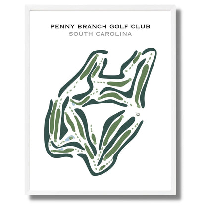 Penny Branch Golf Club, South Carolina - Printed Golf Course