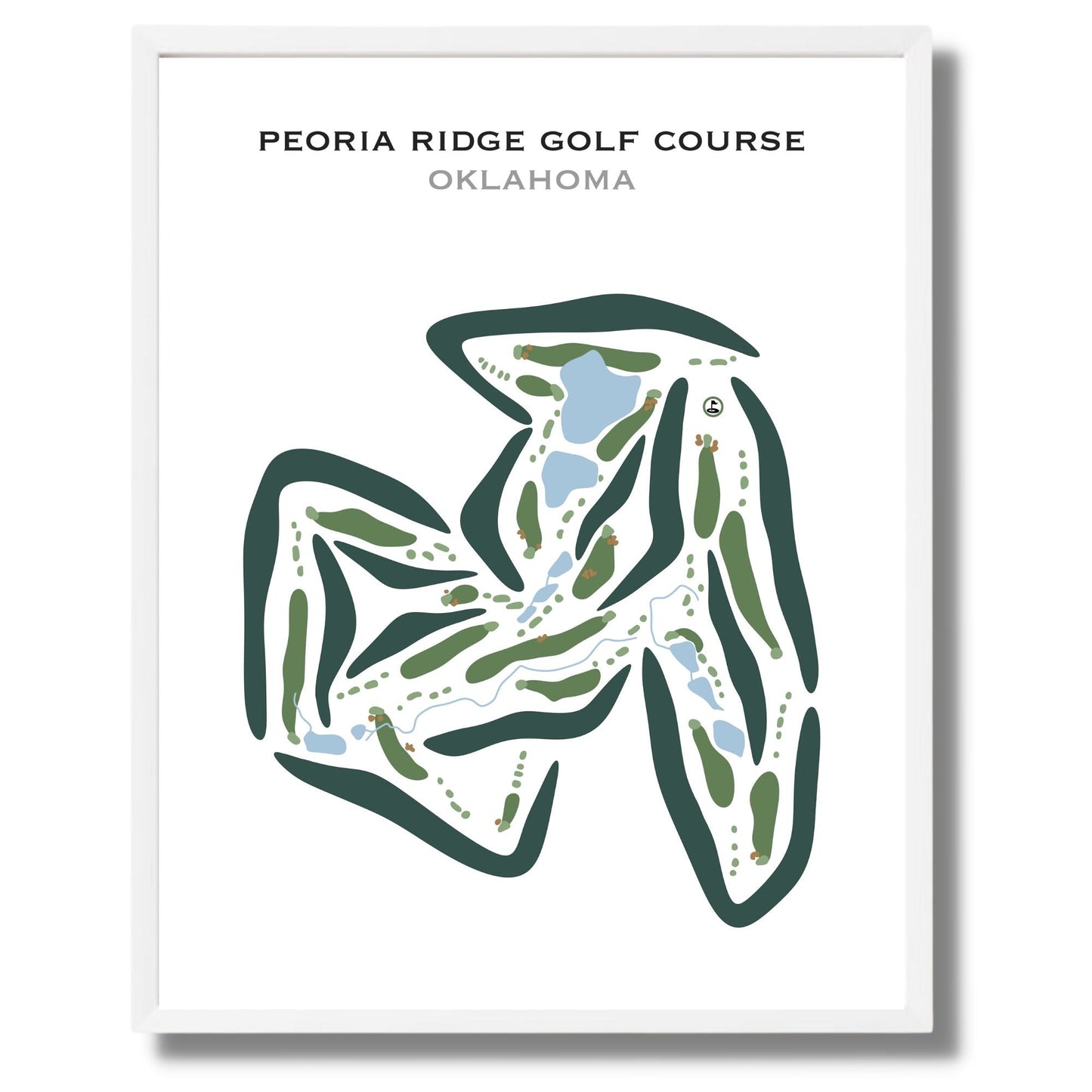 Peoria Ridge Golf Course, Oklahoma - Printed Golf Courses