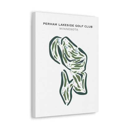 Perham Lakeside Golf Club, Minnesota - Printed Golf Courses