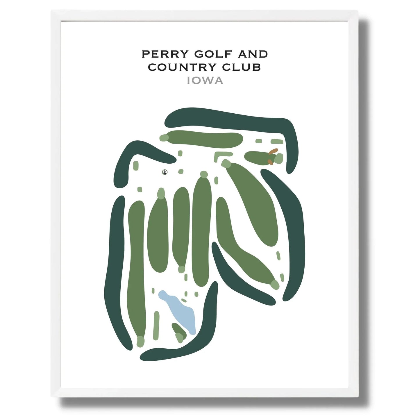 Perry Golf & Country Club, Iowa - Printed Golf Courses