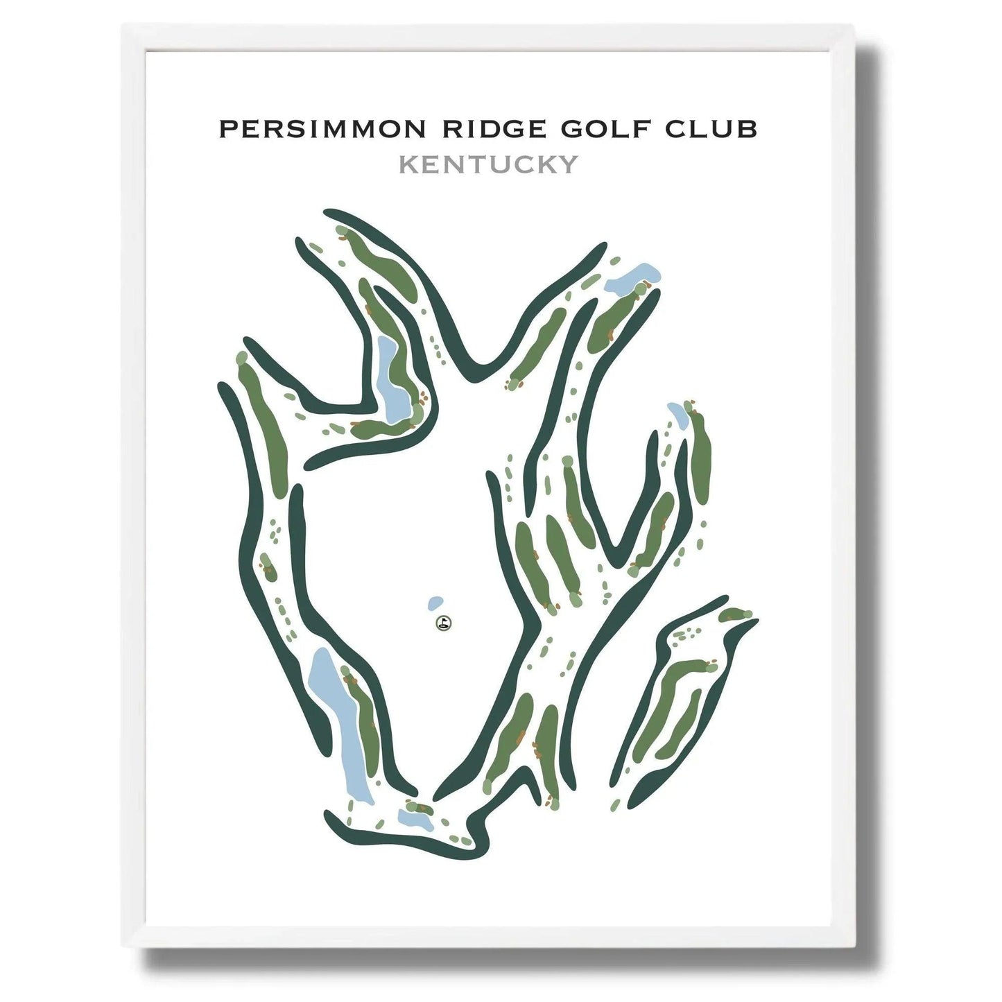 Persimmon Ridge Golf Club, Kentucky - Printed Golf Course