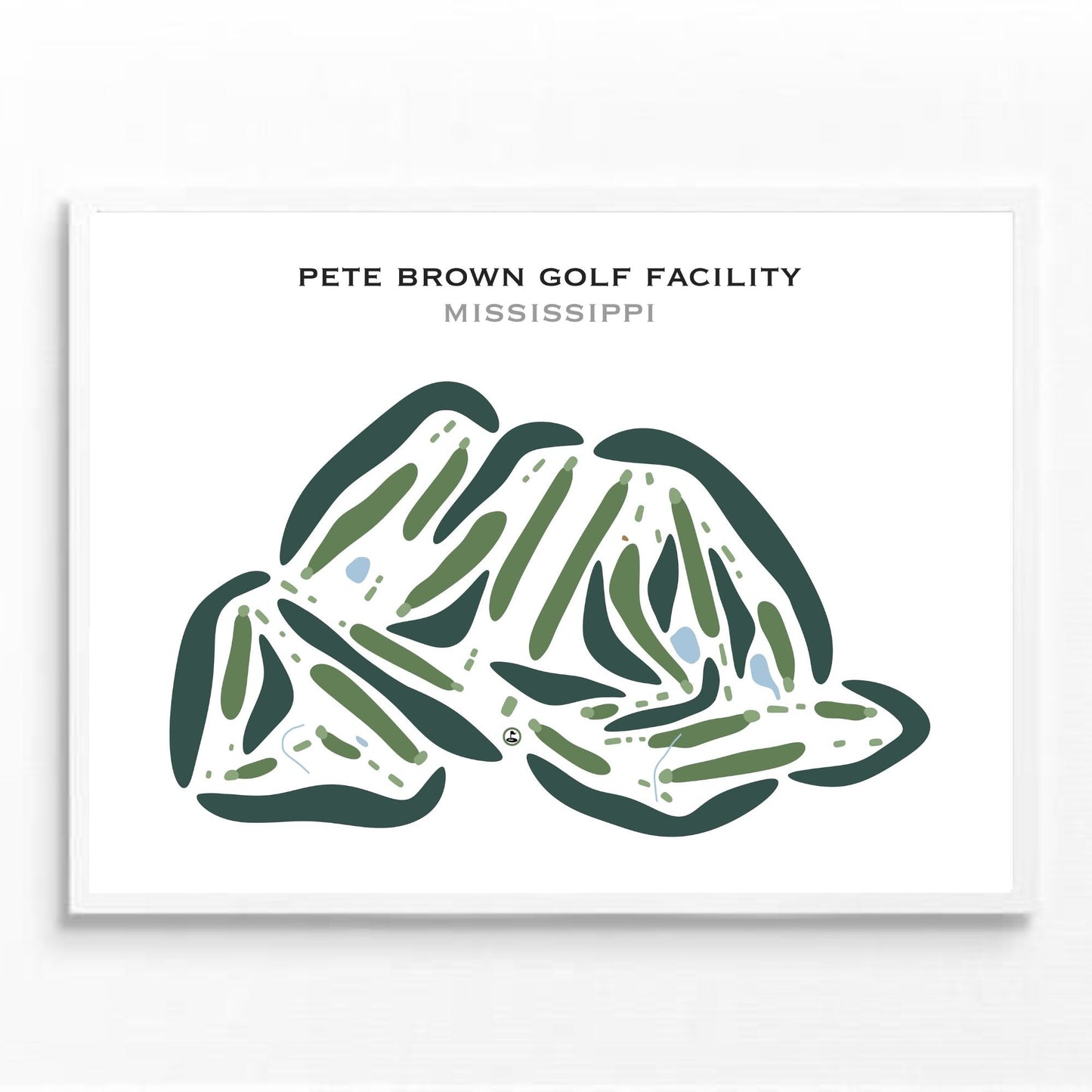 Pete Brown Golf Facility, Mississippi - Printed Golf Courses