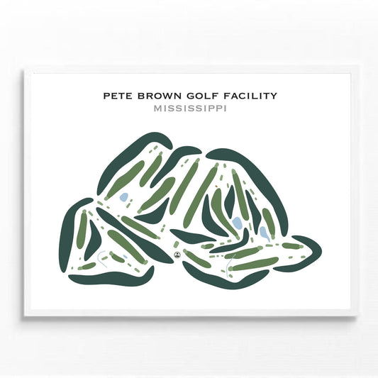 Pete Brown Golf Facility, Mississippi - Printed Golf Courses