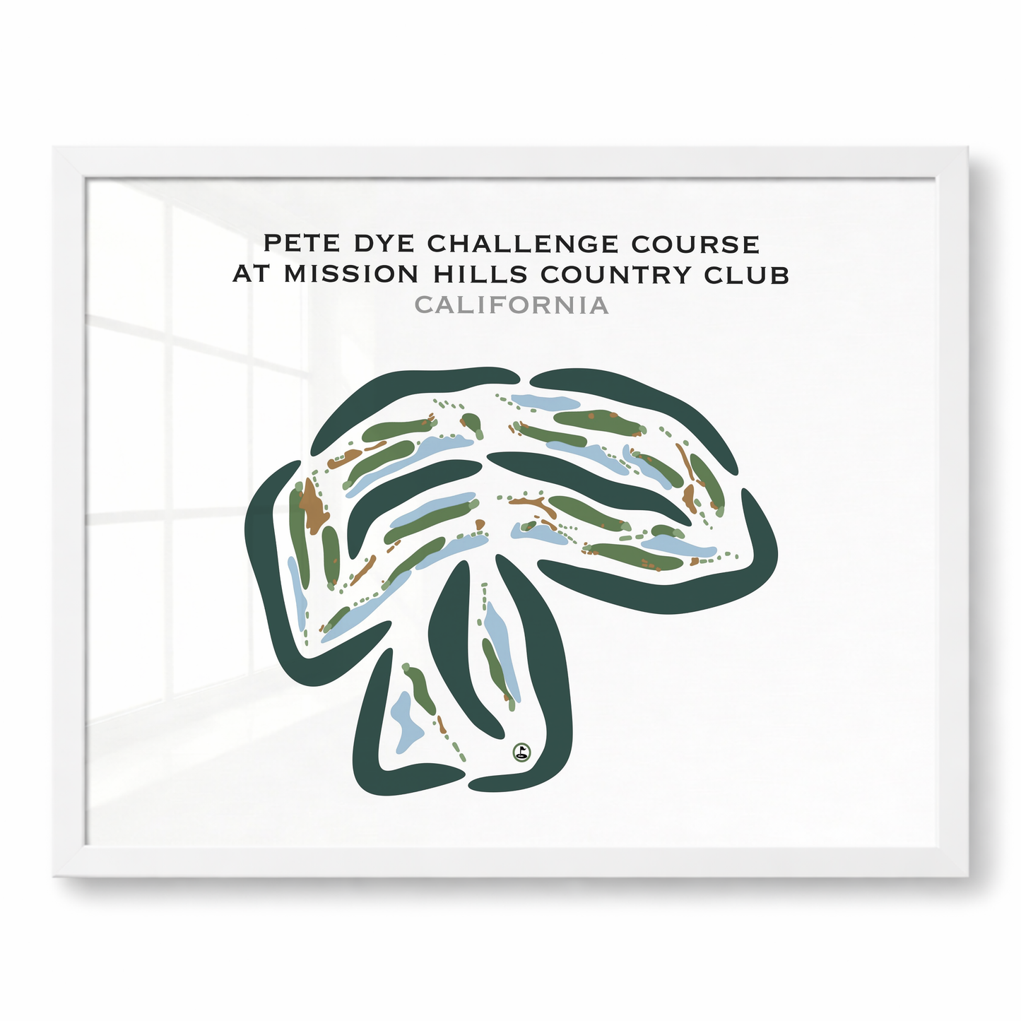 Pete Dye Challenge Course at Mission Hills Country Club, California - Printed Golf Courses