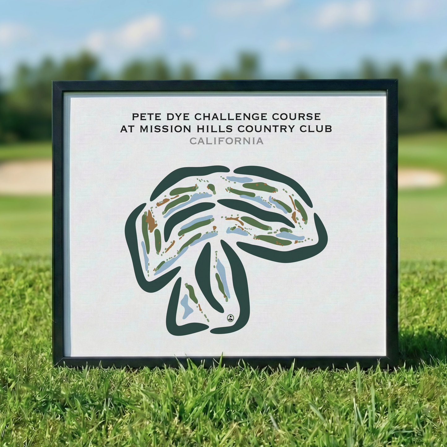 Pete Dye Challenge Course at Mission Hills Country Club, California - Printed Golf Courses