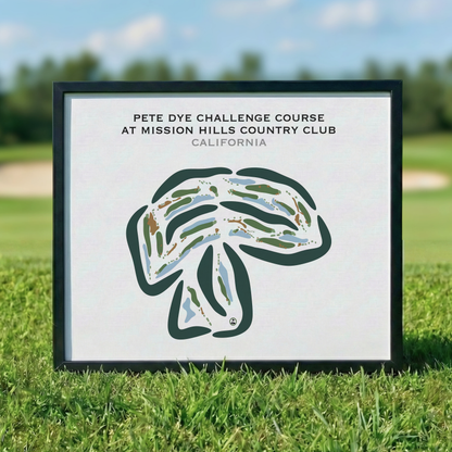 Pete Dye Challenge Course at Mission Hills Country Club, California - Printed Golf Courses