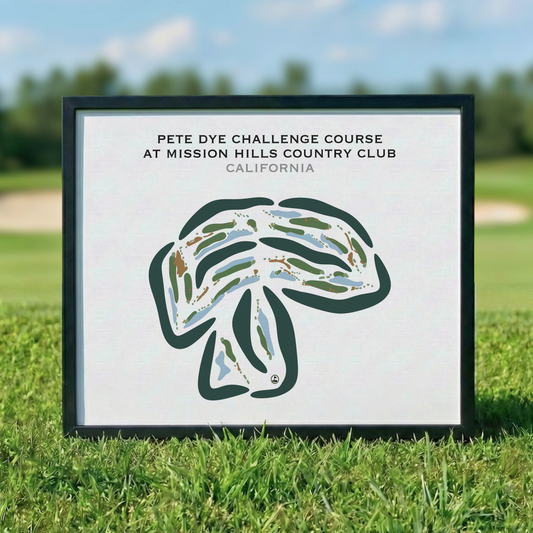 Pete Dye Challenge Course at Mission Hills Country Club, California - Printed Golf Courses
