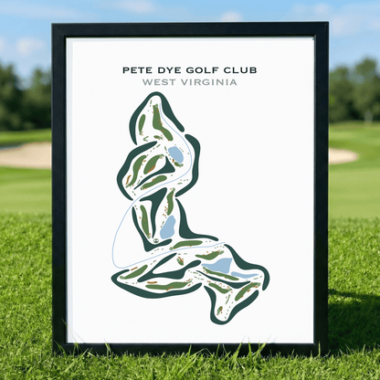 Pete Dye Golf Club, West Virginia - Printed Golf Courses