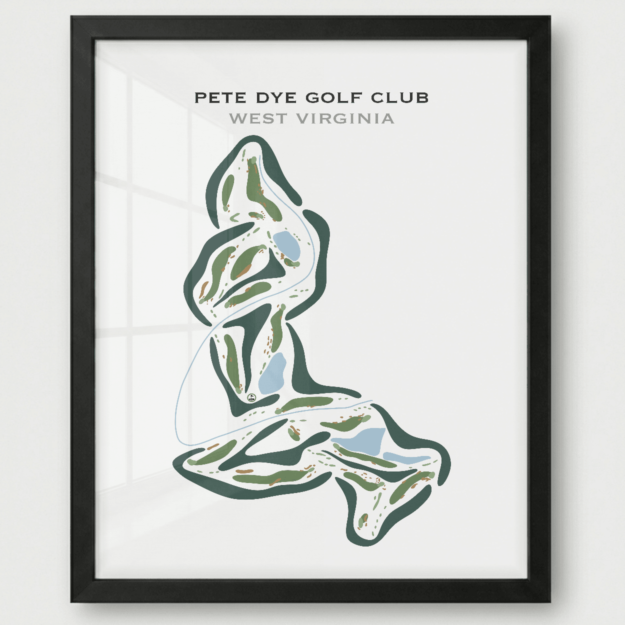 Pete Dye Golf Club, West Virginia - Printed Golf Courses