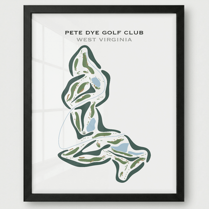 Pete Dye Golf Club, West Virginia - Printed Golf Courses