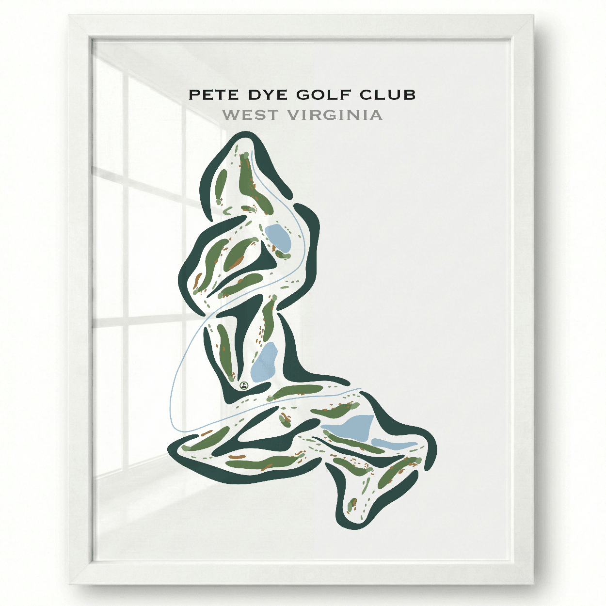Pete Dye Golf Club, West Virginia - Printed Golf Courses