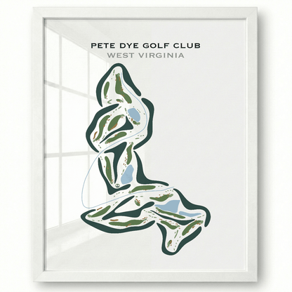 Pete Dye Golf Club, West Virginia - Printed Golf Courses