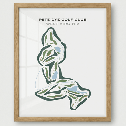 Pete Dye Golf Club, West Virginia - Printed Golf Courses