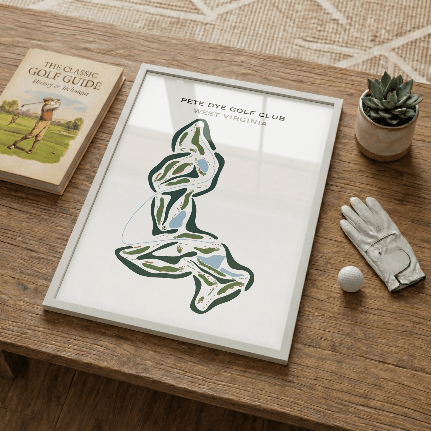 Pete Dye Golf Club, West Virginia - Printed Golf Courses