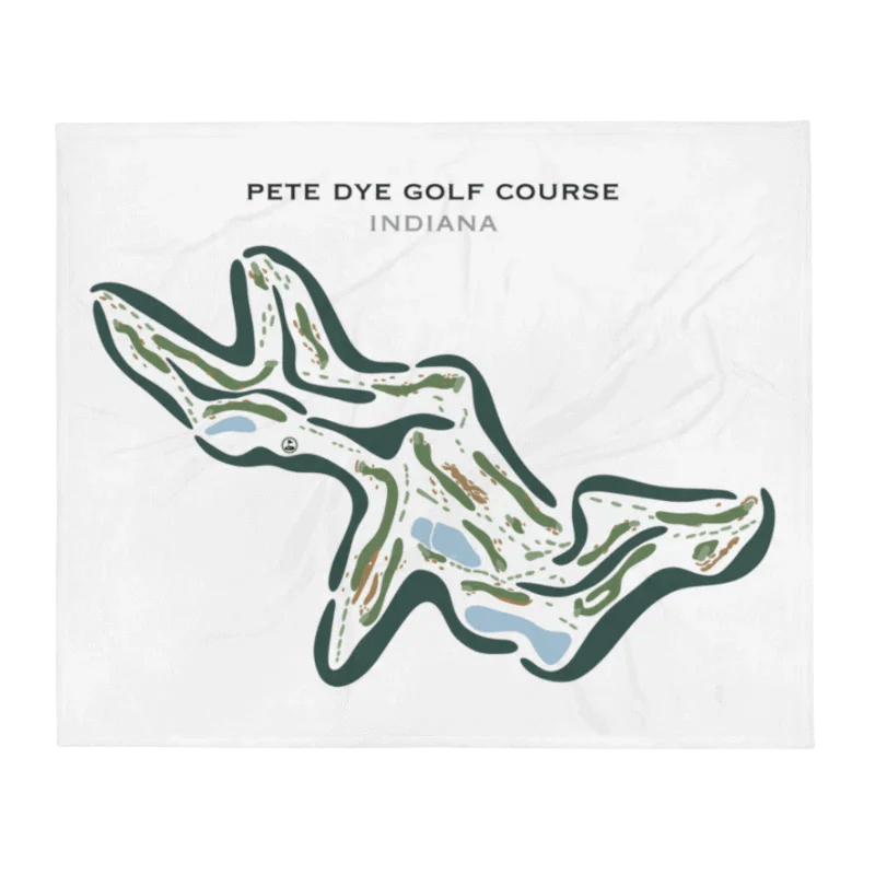 Pete Dye Golf Course, Indiana - Printed Golf Courses