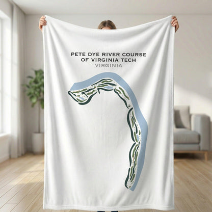 Pete Dye River Course of Virginia Tech, Virginia - Printed Golf Courses