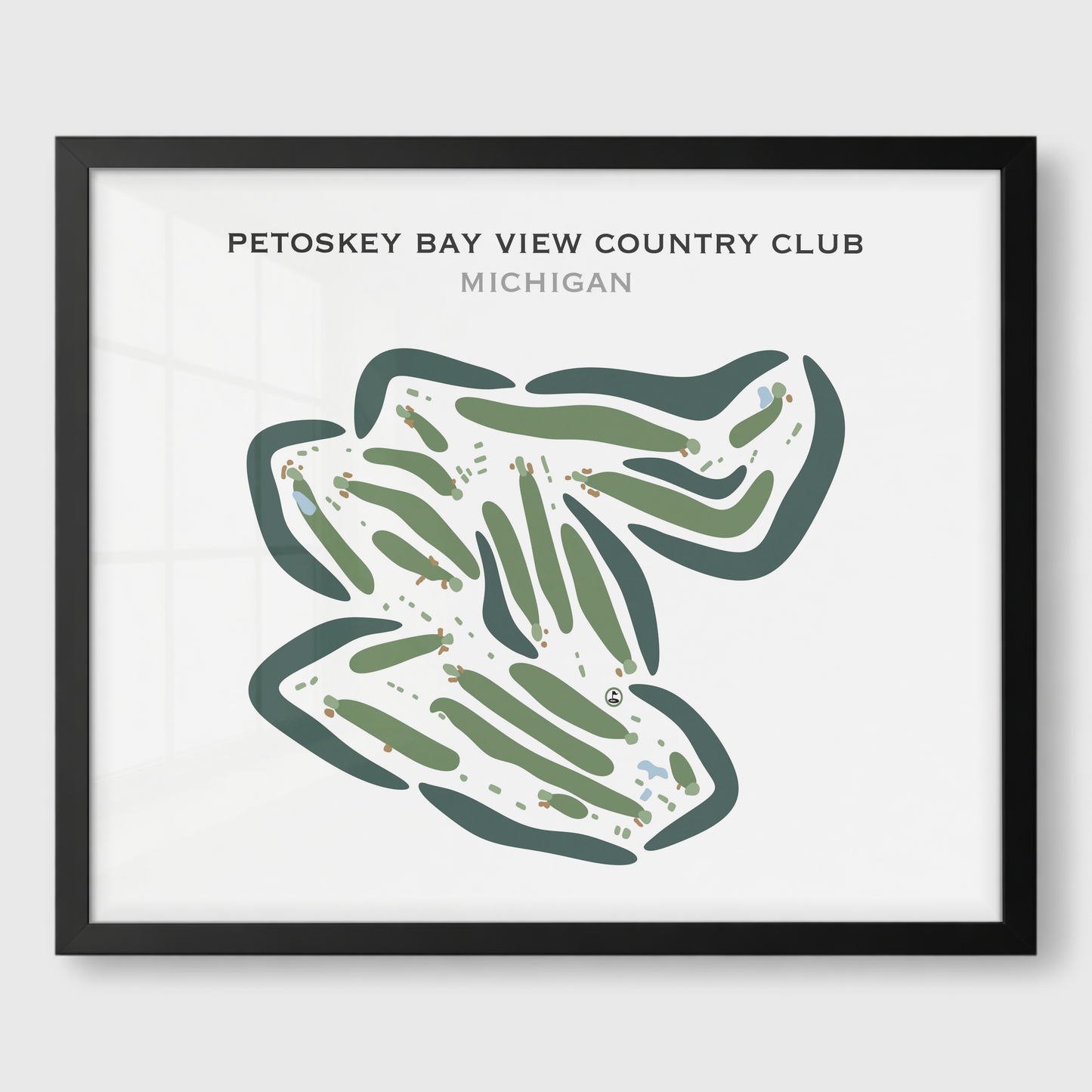 Petoskey Bay View Country Club, Michigan - Printed Golf Courses