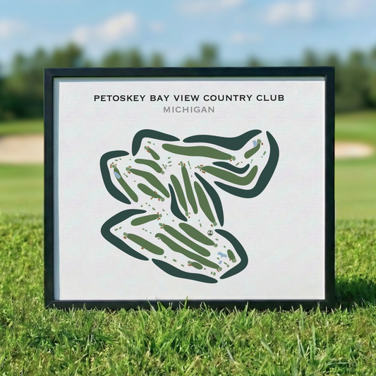 Petoskey Bay View Country Club, Michigan - Printed Golf Courses