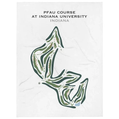 The Pfau Course At Indiana University, Indiana - Printed Golf Courses