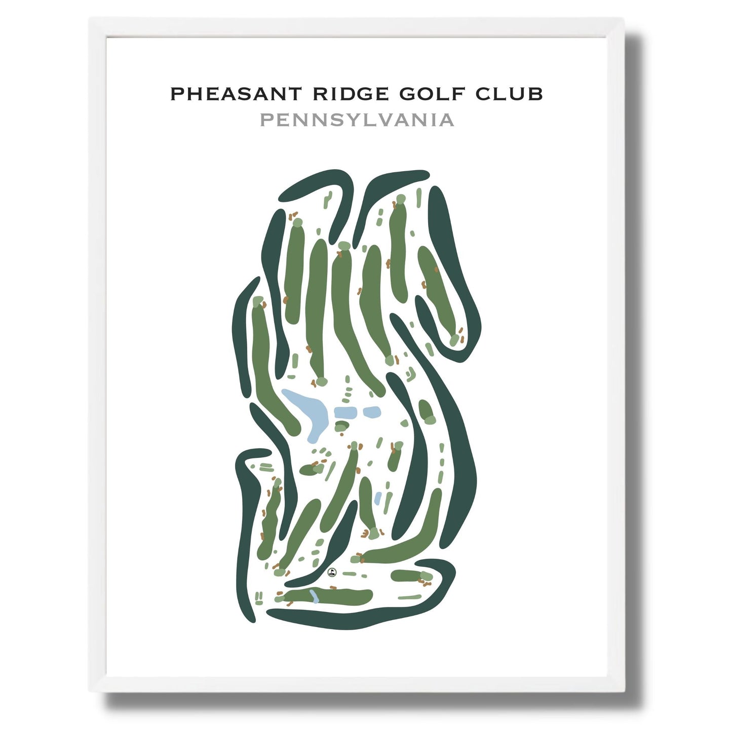 Pheasant Ridge Golf Club, Pennsylvania - Printed Golf Courses
