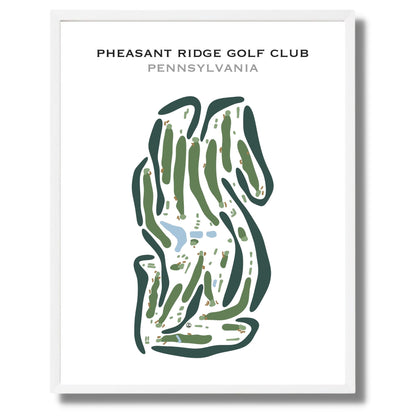 Pheasant Ridge Golf Club, Pennsylvania - Printed Golf Courses