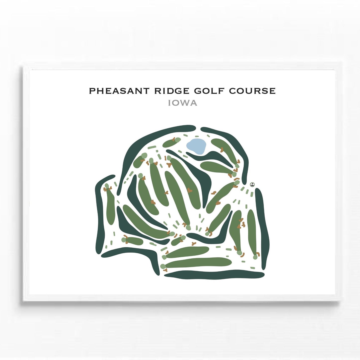 Pheasant Ridge Golf Course, Iowa - Printed Golf Courses
