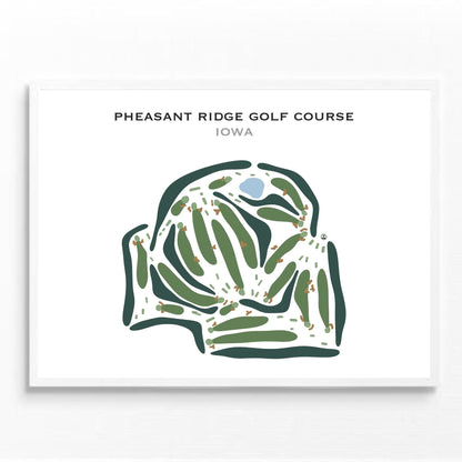 Pheasant Ridge Golf Course, Iowa - Printed Golf Courses