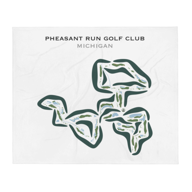 Pheasant Run Golf Club, Michigan - Printed Golf Courses