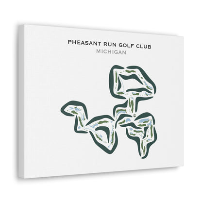 Pheasant Run Golf Club, Michigan - Printed Golf Courses