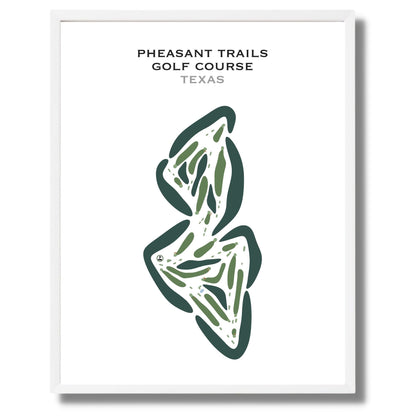 Pheasant Trails Golf Course, Texas - Printed Golf Courses