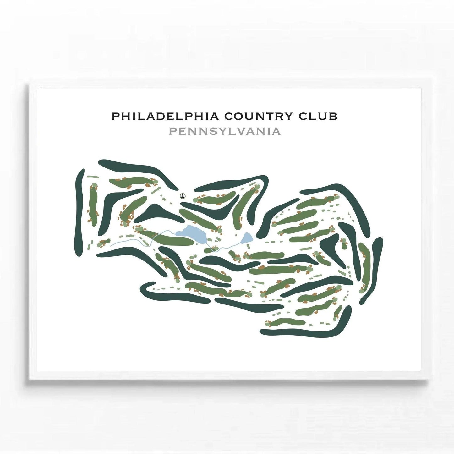 Philadelphia Country Club, Pennsylvania - Printed Golf Course
