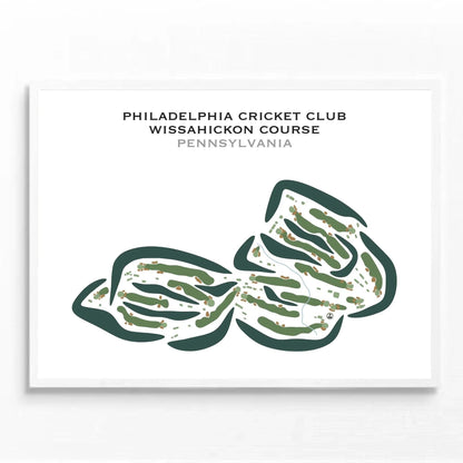 Philadelphia Cricket Club, Wissahickon Course, Pennsylvania - Printed Golf Course
